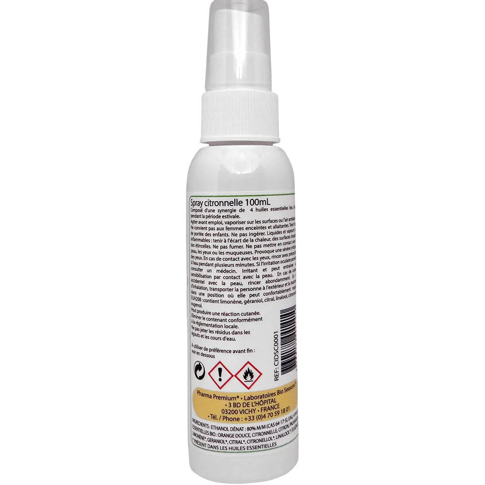 Spray Citronnelle 4 huiles essentielles Certifiées Bio-1