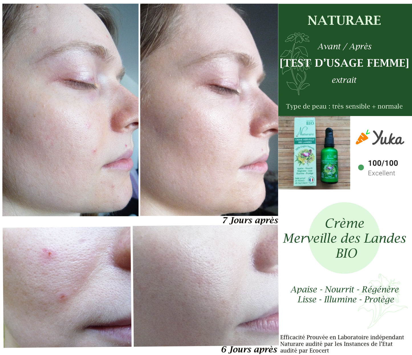 MERVEILLE DES LANDES BIO - Regenerating skin care Anti-ageing, moisturizing cream