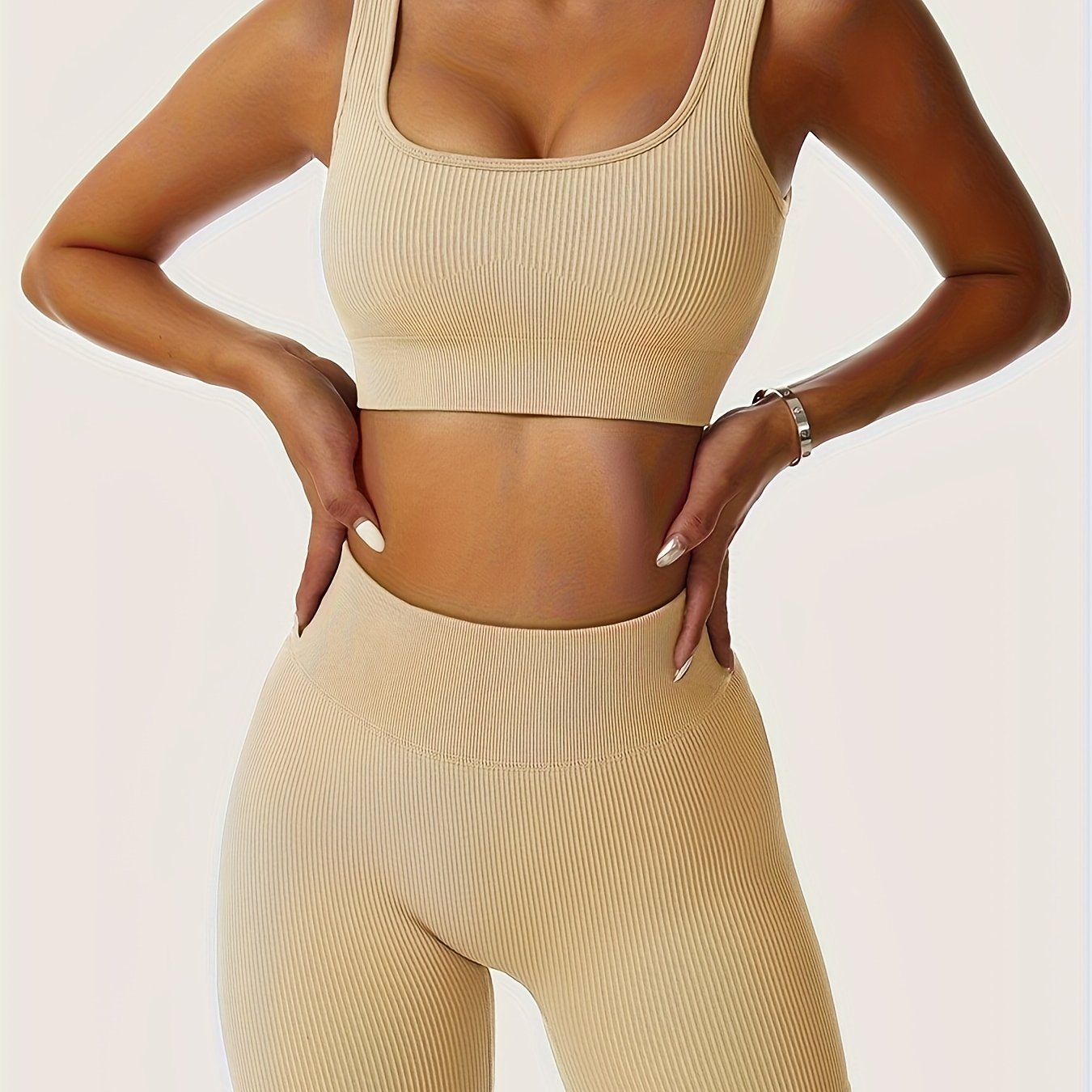 Seamless Yoga Set with Sports Bra